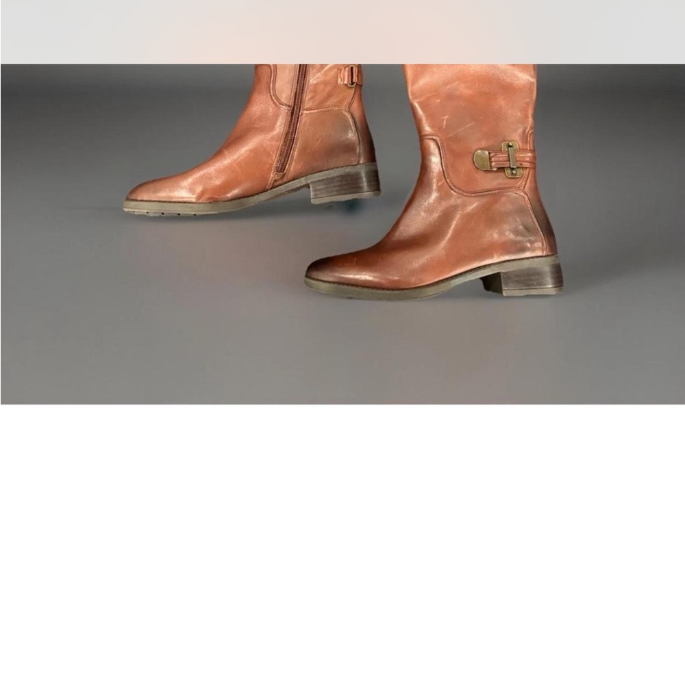 ANTONIO MELANI Tan Leather Winter Boots - Picture 3 of 8